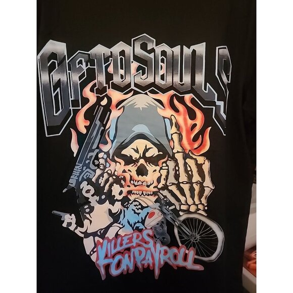 Skull Biker Reaper Soul Killers Large Cotton Excellent New Horror Halloween Cr50 - Picture 1 of 4